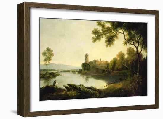 Llyn Peris and Dolbadarn Castle, North Wales-Richard Wilson-Framed Giclee Print