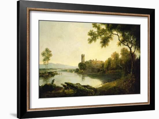 Llyn Peris and Dolbadarn Castle, North Wales-Richard Wilson-Framed Giclee Print