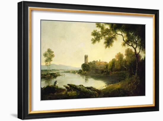 Llyn Peris and Dolbadarn Castle, North Wales-Richard Wilson-Framed Giclee Print