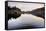 Llynnau Mymbyr Lake at sunset, Capel Curig, Snowdonia National Park, North Wales, United Kingdom-Matthew Williams-Ellis-Framed Stretched Canvas