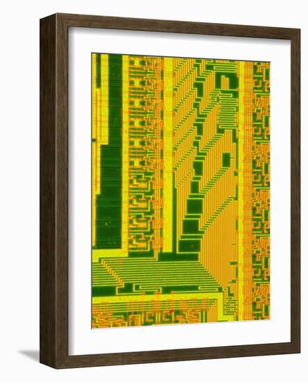 LM of Part of the Surface of a Silicon Chip-David Parker-Framed Photographic Print