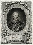Louis XV - King of France-LM Vanloo-Framed Stretched Canvas