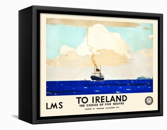 LMS To Ireland-Norman Wilkinson-Framed Stretched Canvas