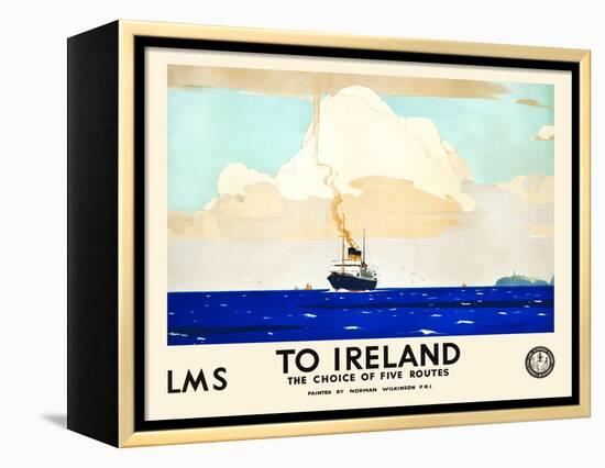 LMS To Ireland-Norman Wilkinson-Framed Stretched Canvas