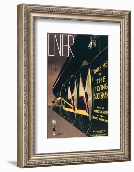 LNER, Take Me By the Flying Scotsman-A^ R^ Thomson-Framed Art Print