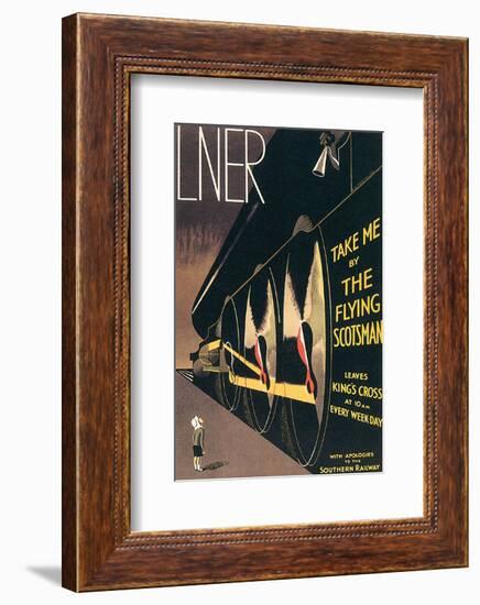 LNER, Take Me By the Flying Scotsman-A^ R^ Thomson-Framed Art Print