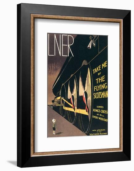 LNER, Take Me By the Flying Scotsman-A^ R^ Thomson-Framed Art Print