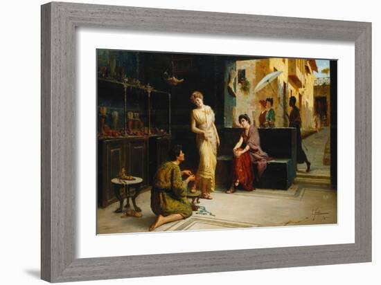 Lo Stilisa, Pompeii (Oil on Canvas)-Ettore Forti-Framed Giclee Print