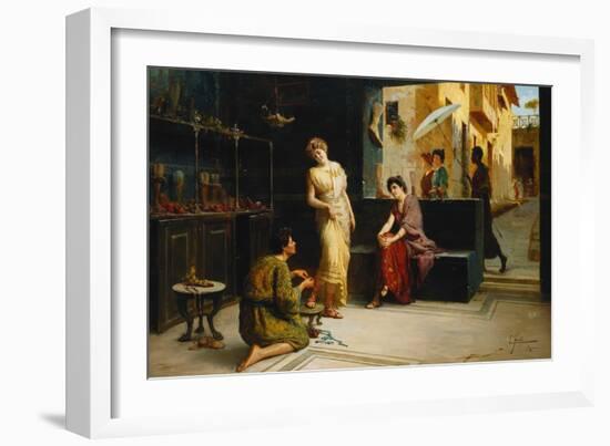Lo Stilisa, Pompeii (Oil on Canvas)-Ettore Forti-Framed Giclee Print
