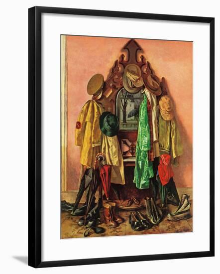 "Loaded Coat Rack", April 14, 1945-John Atherton-Framed Giclee Print