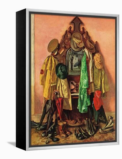 "Loaded Coat Rack", April 14, 1945-John Atherton-Framed Premier Image Canvas