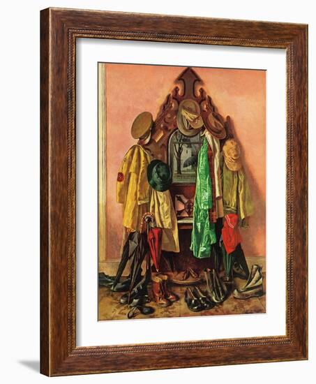 "Loaded Coat Rack", April 14, 1945-John Atherton-Framed Giclee Print