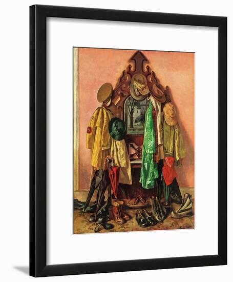 "Loaded Coat Rack", April 14, 1945-John Atherton-Framed Giclee Print