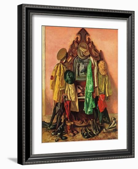 "Loaded Coat Rack", April 14, 1945-John Atherton-Framed Giclee Print