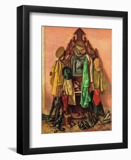 "Loaded Coat Rack", April 14, 1945-John Atherton-Framed Giclee Print