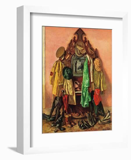 "Loaded Coat Rack", April 14, 1945-John Atherton-Framed Giclee Print