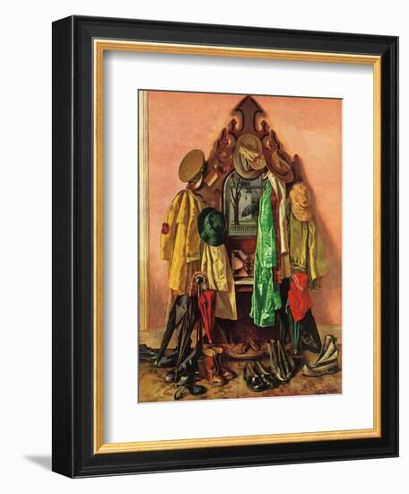 "Loaded Coat Rack", April 14, 1945-John Atherton-Framed Giclee Print