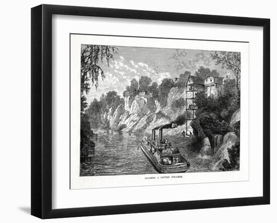 Loading a Cotton Steamer, 1877-null-Framed Giclee Print