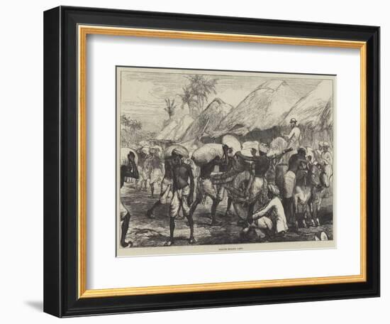 Loading Bullock Carts-Charles Robinson-Framed Giclee Print