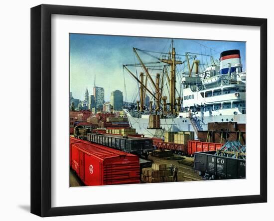 Loading Cargo, 1951-null-Framed Giclee Print