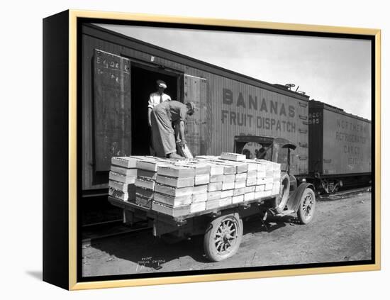 Loading Peaches in Car at Donald, 1928-Asahel Curtis-Framed Premier Image Canvas