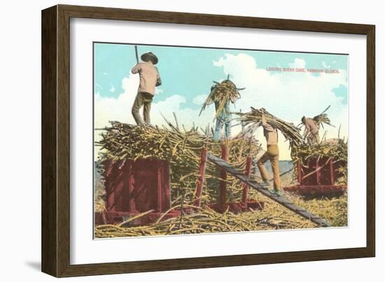 Loading Sugar Cane, Hawaii-null-Framed Art Print