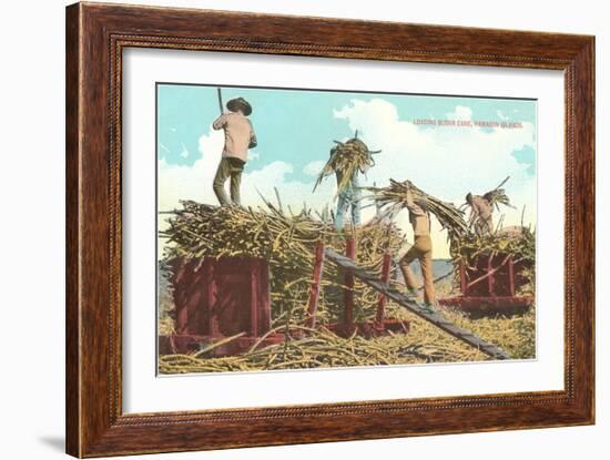 Loading Sugar Cane, Hawaii-null-Framed Art Print