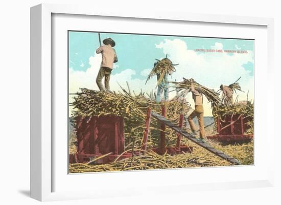 Loading Sugar Cane, Hawaii-null-Framed Art Print