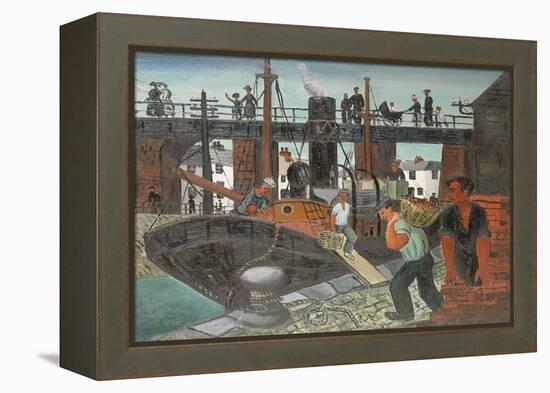 Loading the Boats, St. Ives, 1926 (Oil on Canvas)-Christopher Wood-Framed Premier Image Canvas