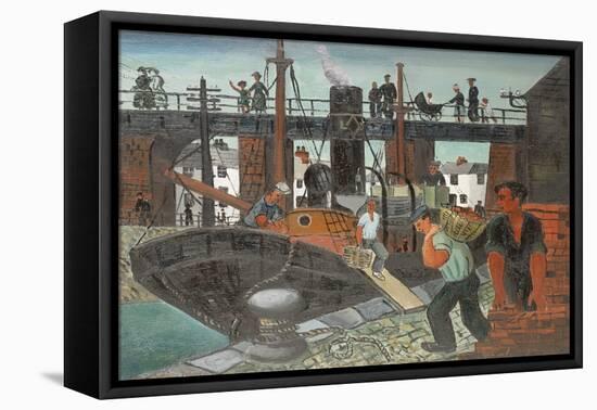 Loading the Boats, St. Ives, 1926 (Oil on Canvas)-Christopher Wood-Framed Premier Image Canvas