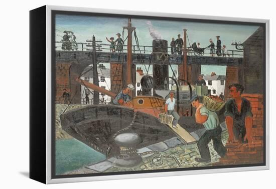 Loading the Boats, St. Ives, 1926 (Oil on Canvas)-Christopher Wood-Framed Premier Image Canvas