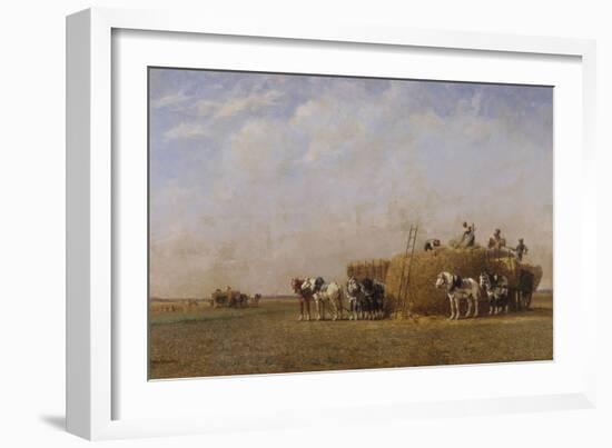 Loading the Hay Carts-Sir William Beechey-Framed Giclee Print