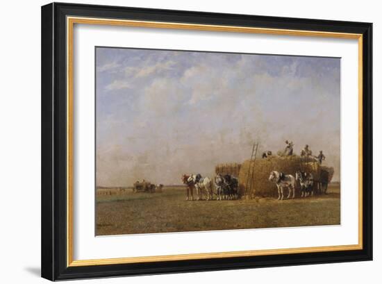 Loading the Hay Carts-Sir William Beechey-Framed Giclee Print