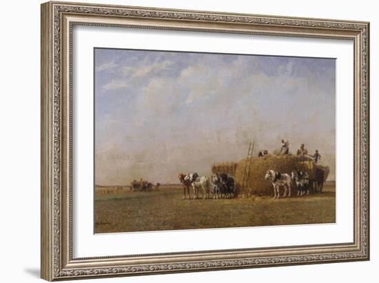 Loading the Hay Carts-Sir William Beechey-Framed Giclee Print