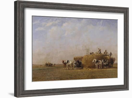 Loading the Hay Carts-Sir William Beechey-Framed Giclee Print