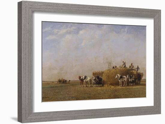 Loading the Hay Carts-Sir William Beechey-Framed Giclee Print