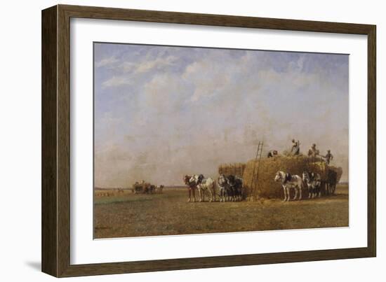 Loading the Hay Carts-Sir William Beechey-Framed Giclee Print