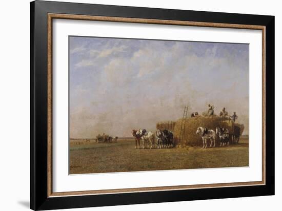 Loading the Hay Carts-Sir William Beechey-Framed Giclee Print