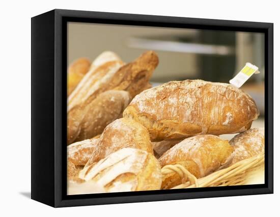 Loaf of Bread in Bakery, Le Brusc, Var, Cote d'Azur, France-Per Karlsson-Framed Premier Image Canvas