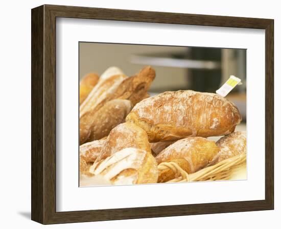 Loaf of Bread in Bakery, Le Brusc, Var, Cote d'Azur, France-Per Karlsson-Framed Photographic Print