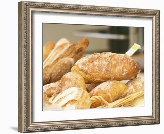 Loaf of Bread in Bakery, Le Brusc, Var, Cote d'Azur, France-Per Karlsson-Framed Photographic Print