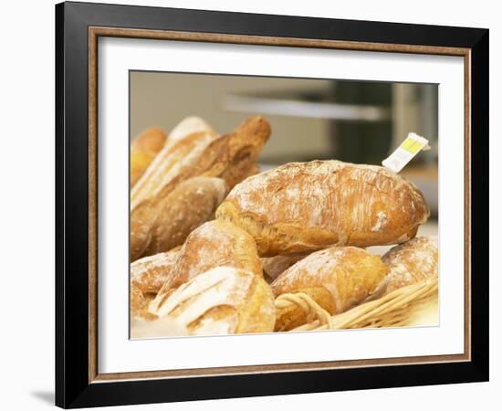 Loaf of Bread in Bakery, Le Brusc, Var, Cote d'Azur, France-Per Karlsson-Framed Photographic Print