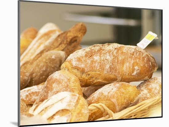 Loaf of Bread in Bakery, Le Brusc, Var, Cote d'Azur, France-Per Karlsson-Mounted Photographic Print