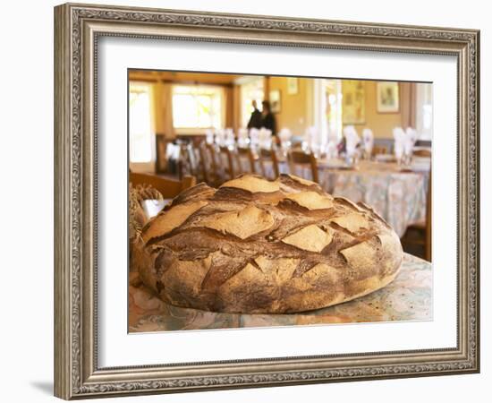 Loaf of Country Bread, Ferme De Biorne, Duck and Fowl Farm, Dordogne, France-Per Karlsson-Framed Photographic Print