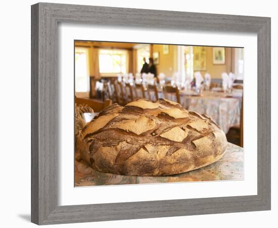 Loaf of Country Bread, Ferme De Biorne, Duck and Fowl Farm, Dordogne, France-Per Karlsson-Framed Photographic Print