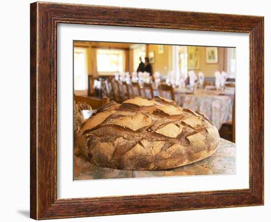 Loaf of Country Bread, Ferme De Biorne, Duck and Fowl Farm, Dordogne, France-Per Karlsson-Framed Photographic Print