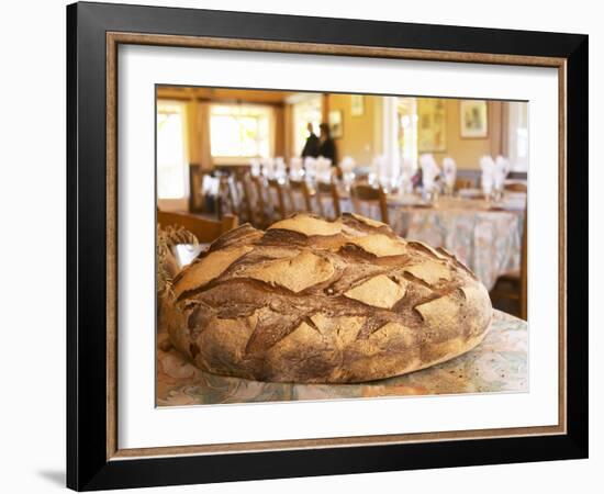 Loaf of Country Bread, Ferme De Biorne, Duck and Fowl Farm, Dordogne, France-Per Karlsson-Framed Photographic Print