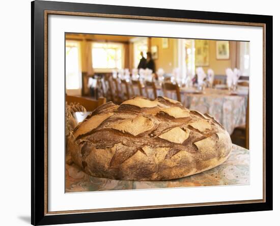 Loaf of Country Bread, Ferme De Biorne, Duck and Fowl Farm, Dordogne, France-Per Karlsson-Framed Photographic Print