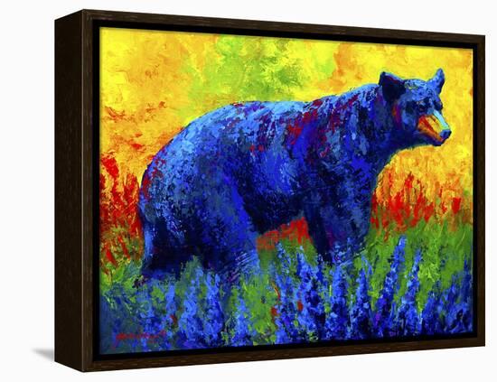 Loafing In The Lupin-Marion Rose-Framed Premier Image Canvas