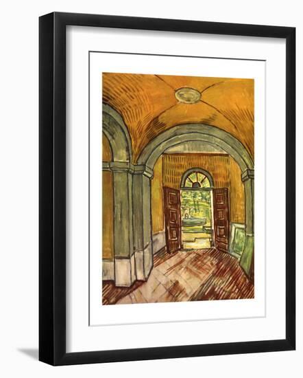 Lobby in the Asylum-Vincent van Gogh-Framed Giclee Print